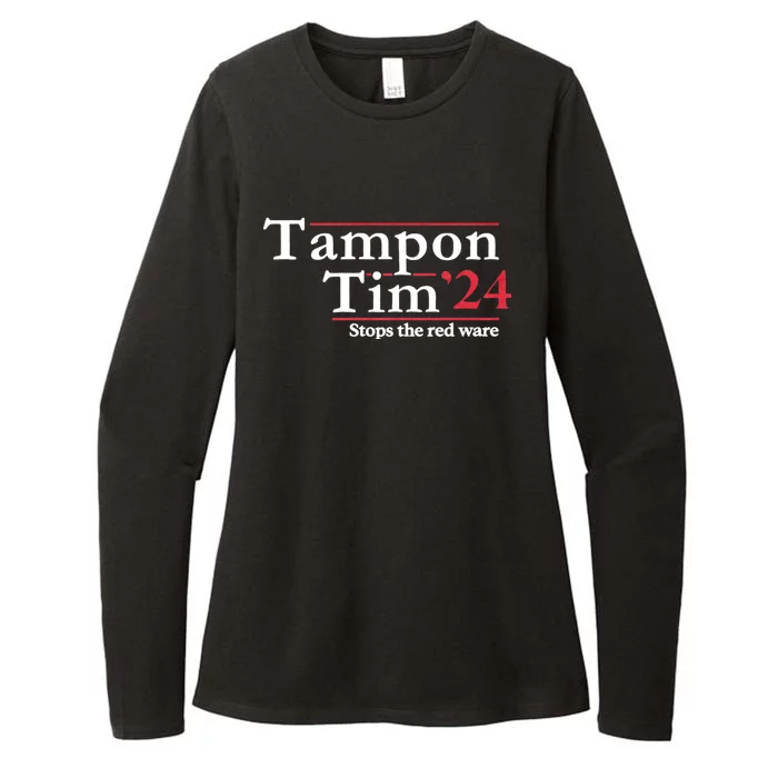 Voting 2024 Apparels Tampon Tim Womens CVC Long Sleeve Shirt