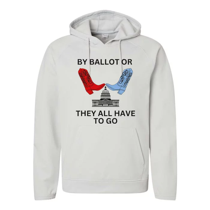 Vote 2024 Bold Election Design Performance Fleece Hoodie