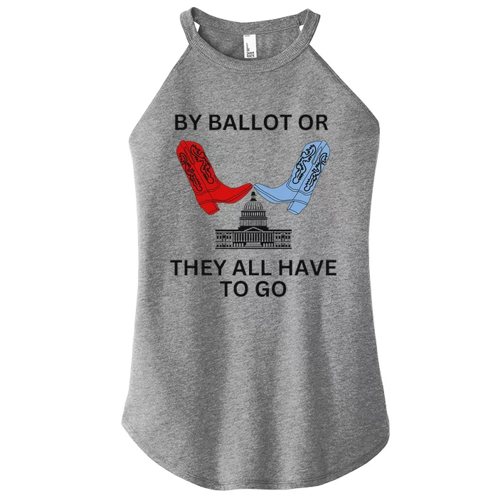 Vote 2024 Bold Election Design Women’s Perfect Tri Rocker Tank