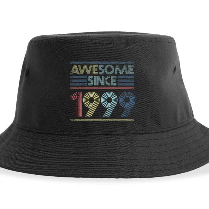 Vintage 23rd Birthday Gifts - Awesome Since 1999 Sustainable Bucket Hat