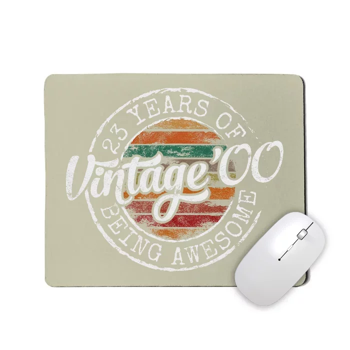 Vintage 2000 Bday Stamp 23rd Birthday Gifts 23 Year Old Mousepad