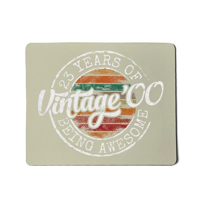 Vintage 2000 Bday Stamp 23rd Birthday Gifts 23 Year Old Mousepad