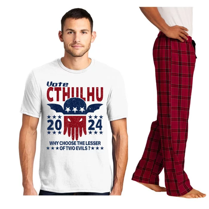 Vote 2024 Cthulhu President Choose The Lesser Of Two Evils Pajama Set