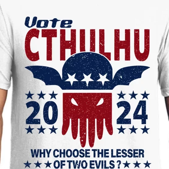 Vote 2024 Cthulhu President Choose The Lesser Of Two Evils Pajama Set