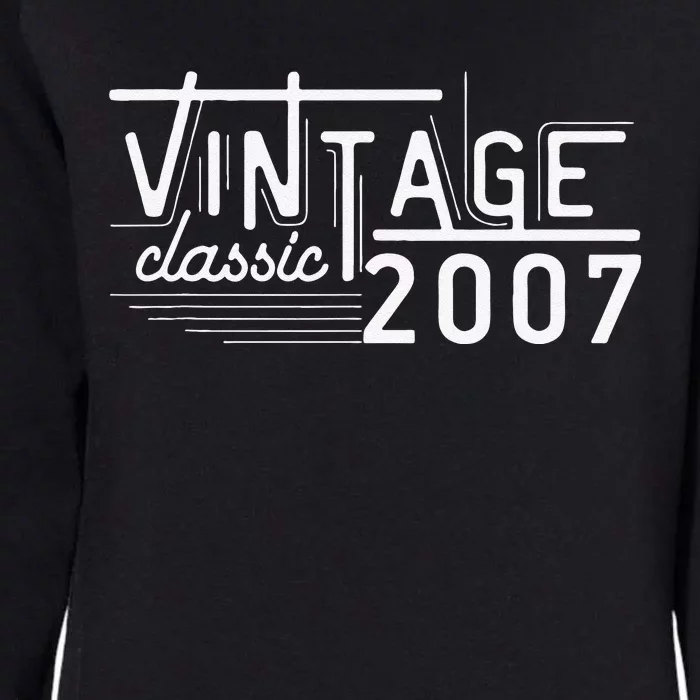 Vintage 2007 Classic 16 Year Old Gifts 16th Birthday Retro Womens California Wash Sweatshirt