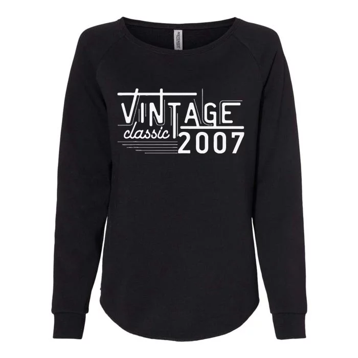 Vintage 2007 Classic 16 Year Old Gifts 16th Birthday Retro Womens California Wash Sweatshirt