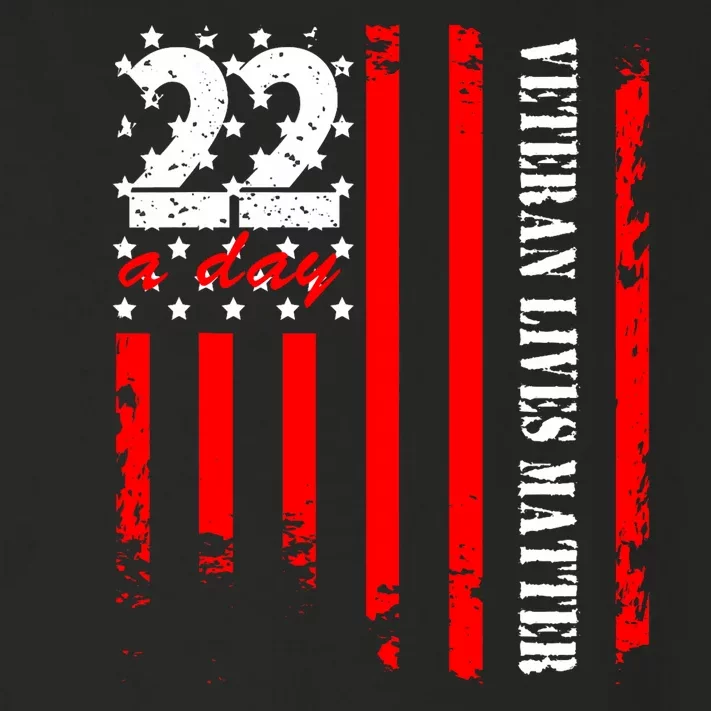 Veteran 22 Day Veteran Lives Matter Suicide Awareness Ptsd Toddler Long Sleeve Shirt