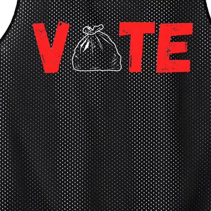 Vote 2024 Election Design With Garbage Bag Graphic Mesh Reversible Basketball Jersey Tank