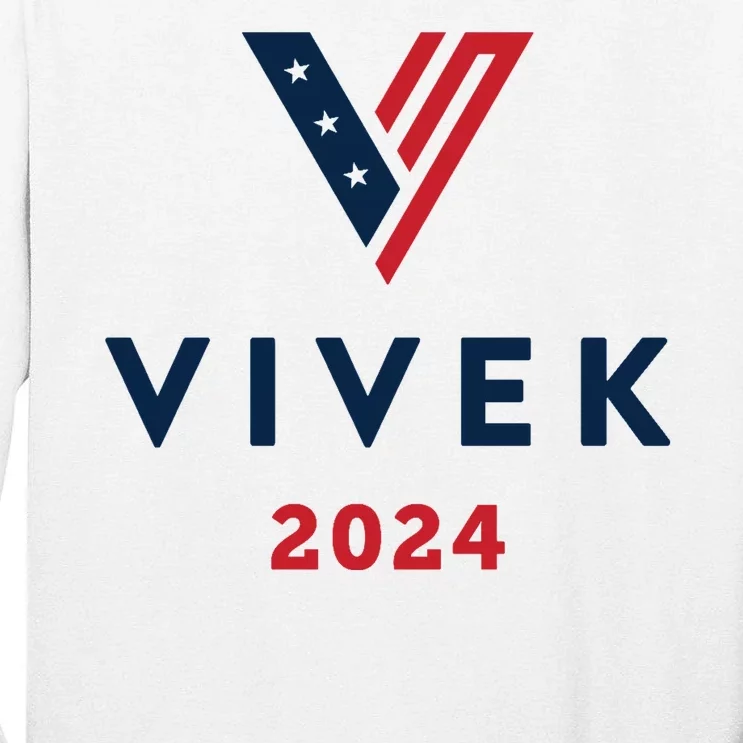 Vivek 2024 Ivek Ramaswamy For President Tall Long Sleeve T-Shirt