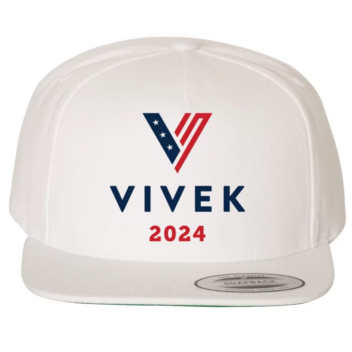 Vivek 2024 Ivek Ramaswamy For President Wool Snapback Cap