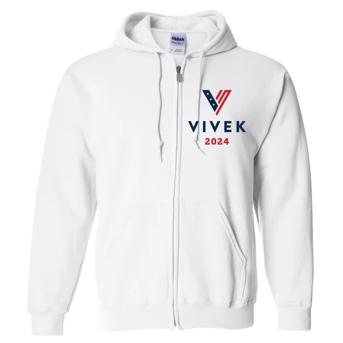 Vivek 2024 Ivek Ramaswamy For President Full Zip Hoodie