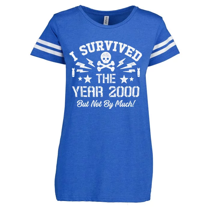 Vintage 2K I Survived the Year 2000 - But not by Much! Enza Ladies Jersey Football T-Shirt