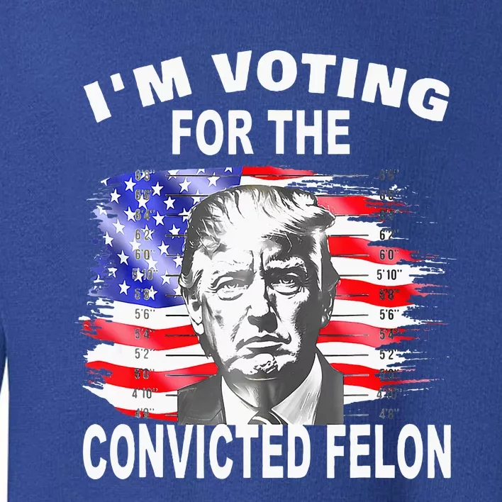 Voting 2024 IM Voting For The Convicted Felon Toddler Sweatshirt