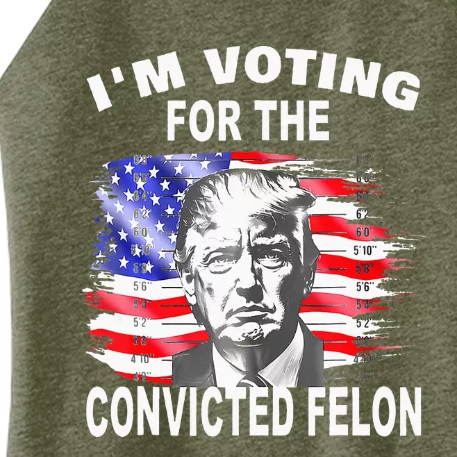 Voting 2024 IM Voting For The Convicted Felon Women’s Perfect Tri Rocker Tank