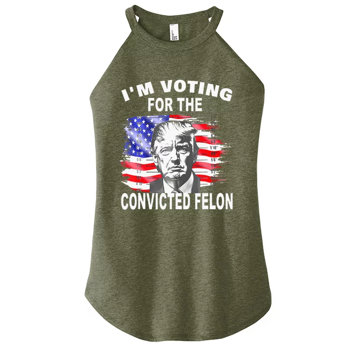 Voting 2024 IM Voting For The Convicted Felon Women’s Perfect Tri Rocker Tank