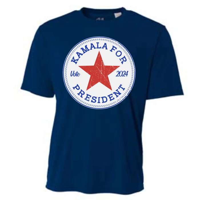 Vote 2024 Kamala For President Sneaker Logo Cooling Performance Crew T-Shirt