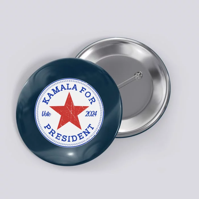 Vote 2024 Kamala For President Sneaker Logo Button