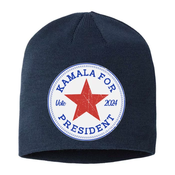 Vote 2024 Kamala For President Sneaker Logo 8 1/2in Sustainable Knit Beanie