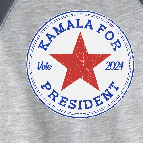 Vote 2024 Kamala For President Sneaker Logo Toddler Fine Jersey T-Shirt