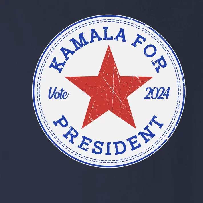 Vote 2024 Kamala For President Sneaker Logo Toddler Long Sleeve Shirt