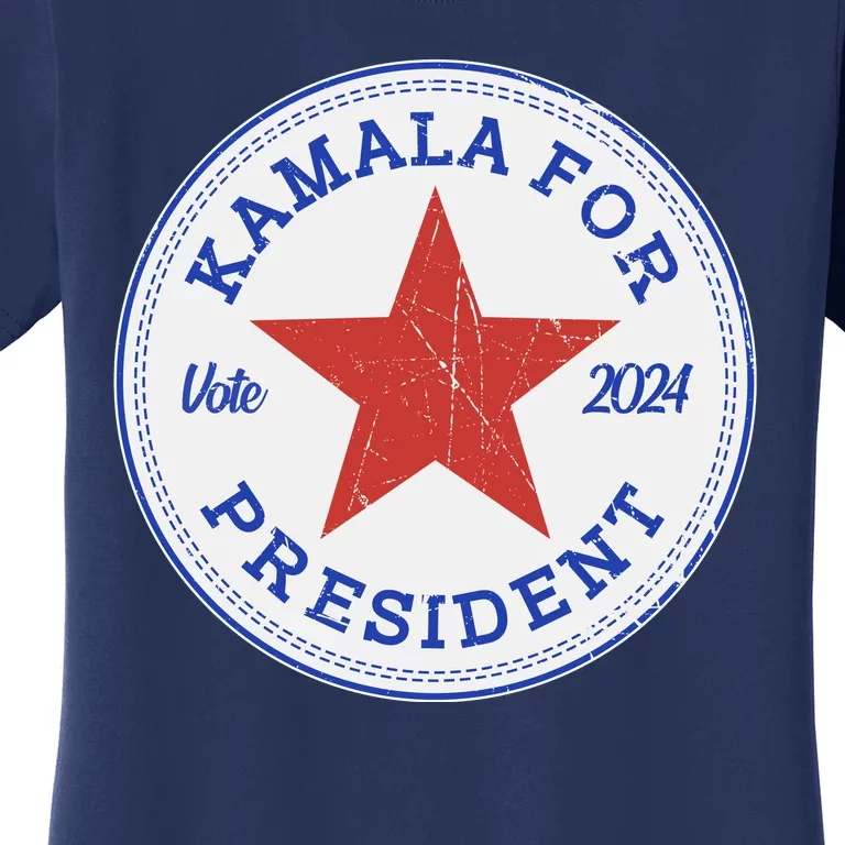 Vote 2024 Kamala For President Sneaker Logo Women's T-Shirt