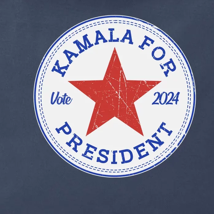 Vote 2024 Kamala For President Sneaker Logo Zip Tote Bag