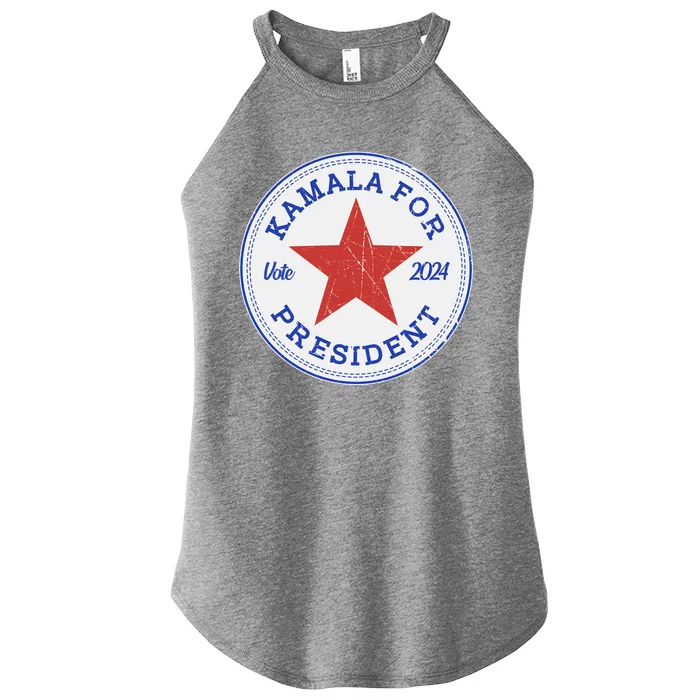 Vote 2024 Kamala For President Sneaker Logo Women’s Perfect Tri Rocker Tank