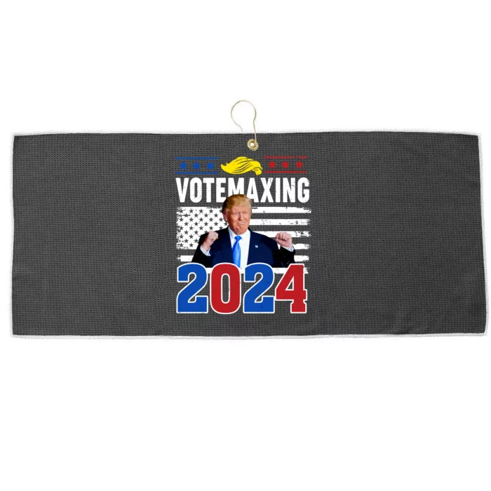 Votemaxing 2024 Looksmaxxing Funny Large Microfiber Waffle Golf Towel