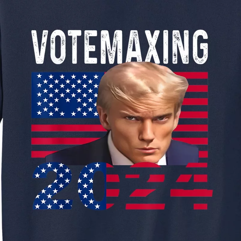 Votemaxing 2024 Looksmaxxing Funny Tall Sweatshirt