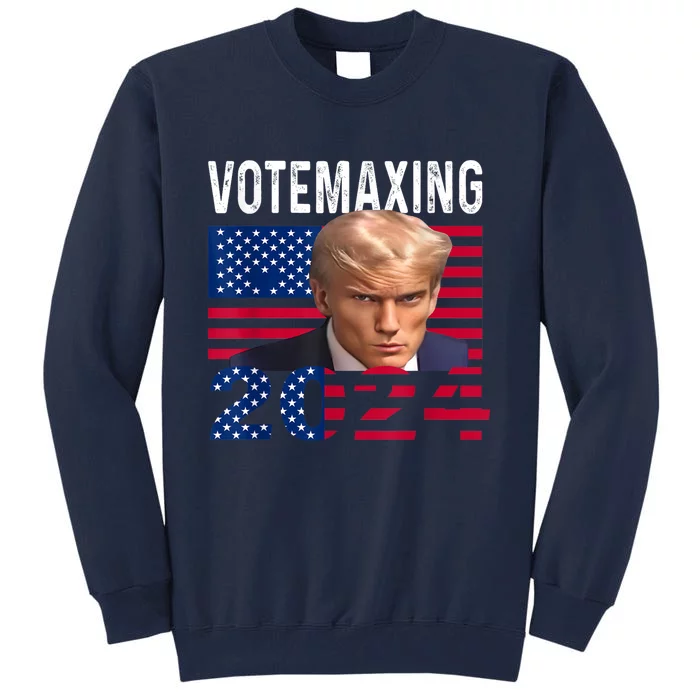 Votemaxing 2024 Looksmaxxing Funny Tall Sweatshirt