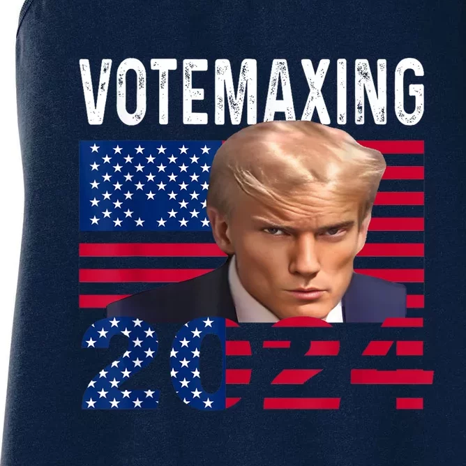 Votemaxing 2024 Looksmaxxing Funny Women's Racerback Tank