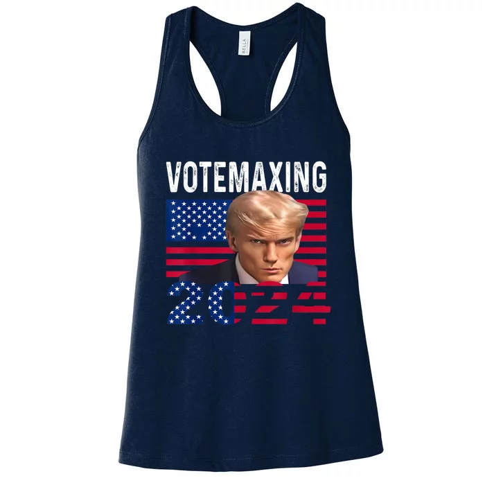 Votemaxing 2024 Looksmaxxing Funny Women's Racerback Tank