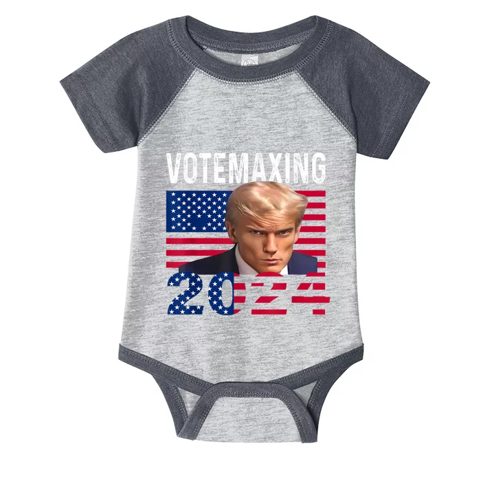 Votemaxing 2024 Looksmaxxing Funny Infant Baby Jersey Bodysuit