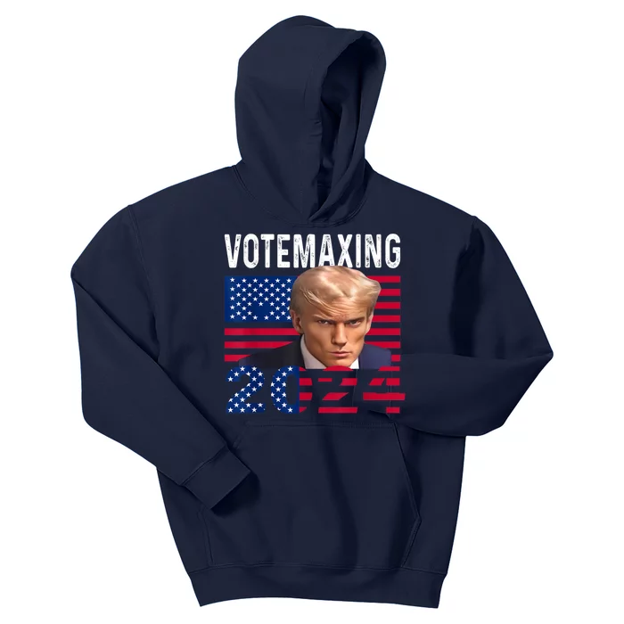 Votemaxing 2024 Looksmaxxing Funny Kids Hoodie