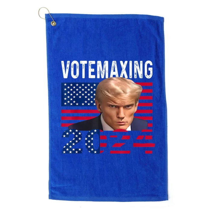 Votemaxing 2024 Looksmaxxing Funny Platinum Collection Golf Towel