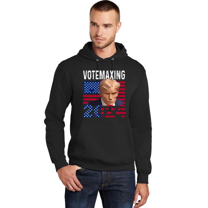 Votemaxing 2024 Looksmaxxing Funny Tall Hoodie