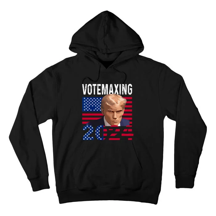 Votemaxing 2024 Looksmaxxing Funny Tall Hoodie