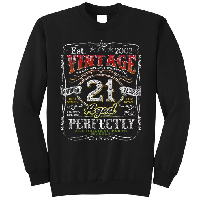 Vintage 2002 Limited Edition 21 Year Old 21st Birthday Men Sweatshirt