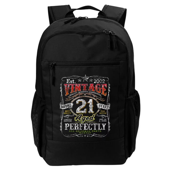 Vintage 2002 Limited Edition 21 Year Old 21st Birthday Men Daily Commute Backpack