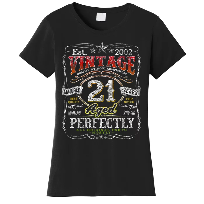 Vintage 2002 Limited Edition 21 Year Old 21st Birthday Men Women's T-Shirt