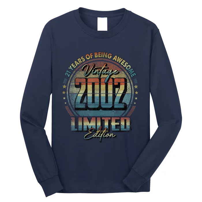 Vintage 2002 Limited Edition 21 Year Old 21st Birthday Long Sleeve Shirt