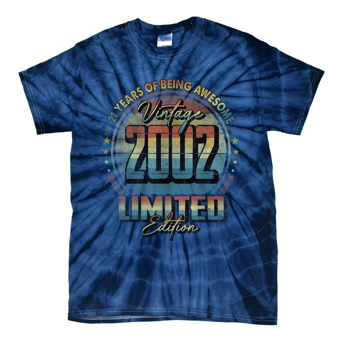 Vintage 2002 Limited Edition 21 Year Old 21st Birthday Tie-Dye T-Shirt