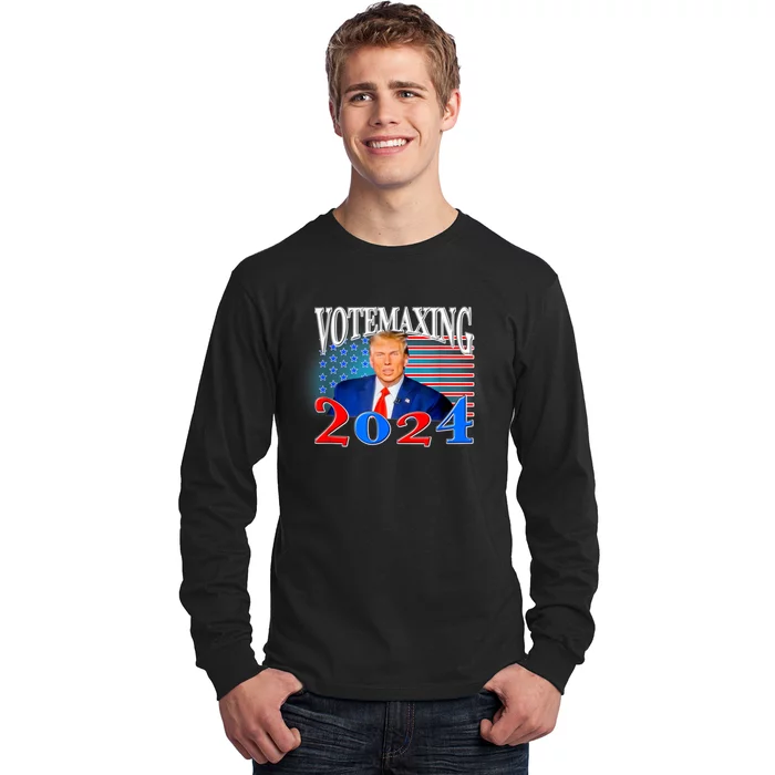 Votemaxing 2024 Looksmax Funny Long Sleeve Shirt