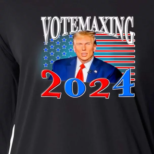 Votemaxing 2024 Looksmax Funny Cooling Performance Long Sleeve Crew