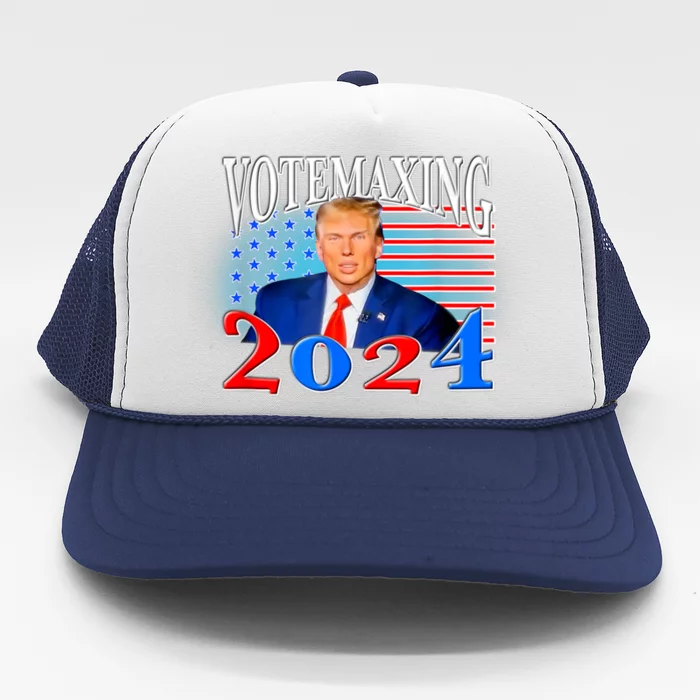 Votemaxing 2024 Looksmax Funny Trucker Hat