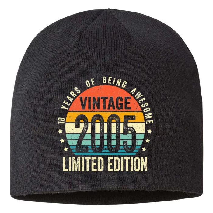 Vintage 2005 Limited Edition 18 Year Old Gifts 18th Birthday 8 1/2in Sustainable Knit Beanie