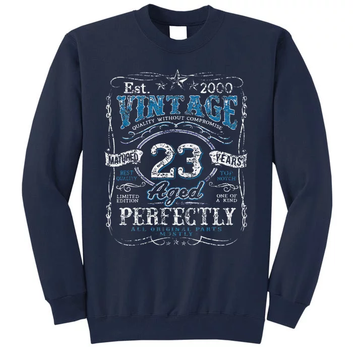 Vintage 2000 Limited Edition 23 Year Old 23rd Birthdays Tall Sweatshirt