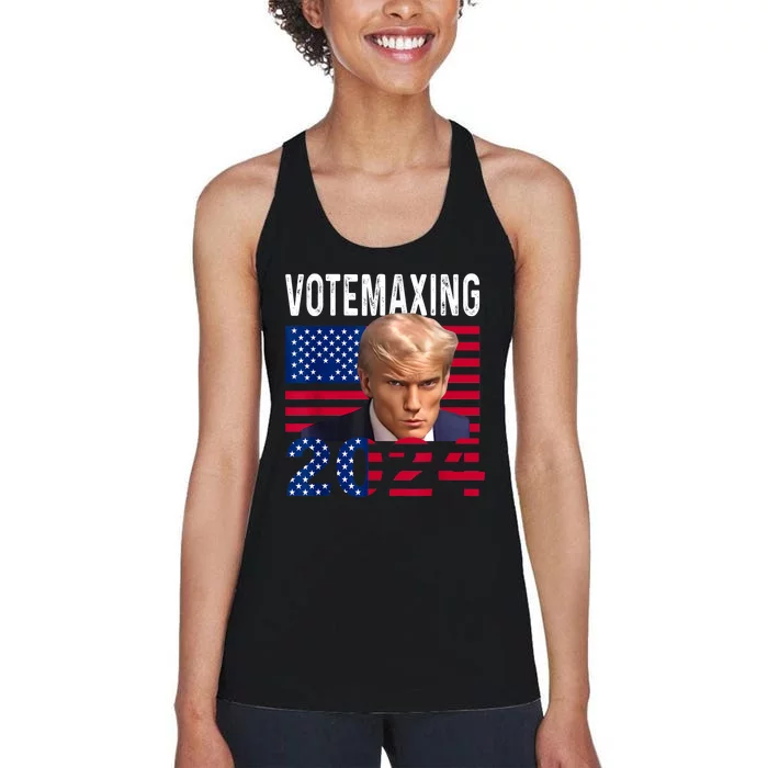 Votemaxing 2024 Looksmaxxing Funny Women's Racerback Tank