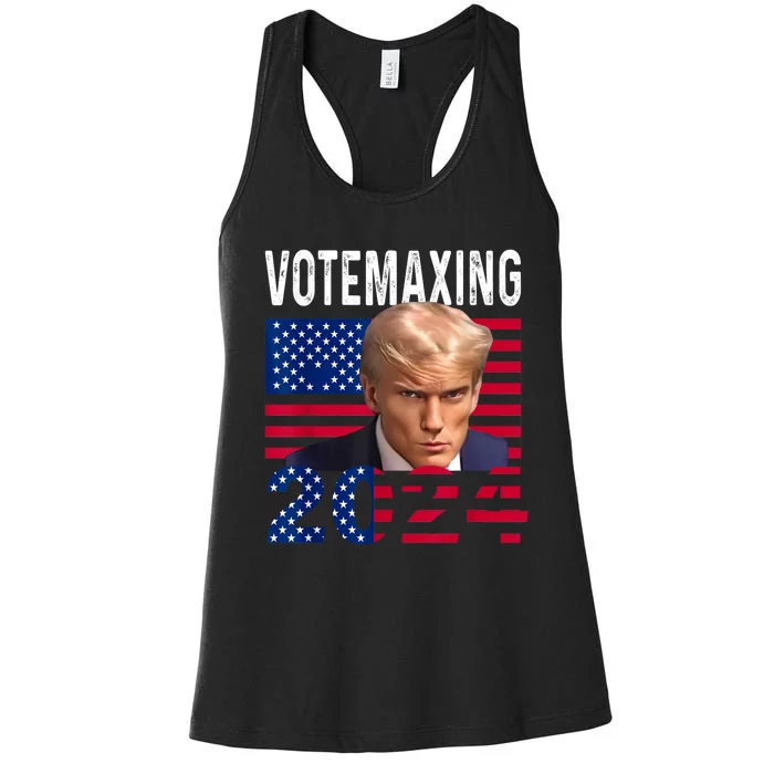 Votemaxing 2024 Looksmaxxing Funny Women's Racerback Tank