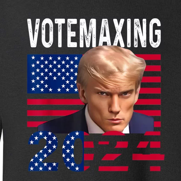 Votemaxing 2024 Looksmaxxing Funny Toddler Sweatshirt